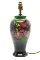 Lot 328 - A Moorcroft Anemone table lamp