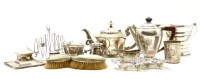 Lot 86A - A silver hot water pot and cover