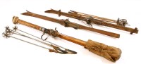 Lot 308 - Three pairs of ski's and poles