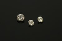 Lot 180 - Three loose diamonds