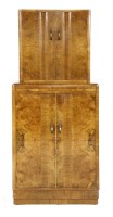 Lot 170 - An Art Deco walnut cabinet