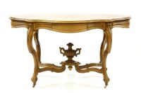 Lot 440 - A late 19th century Continental rosewood centre table