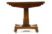 Lot 568 - A William IV rosewood card table