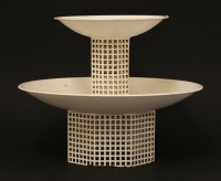 Lot 281 - A two-tier painted comport