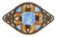 Lot 183 - A French Papillons de Peguy wrought iron tray