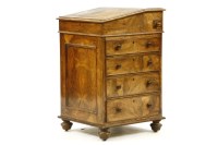 Lot 430 - An early Victorian rosewood davenport by T. & G. Seddon