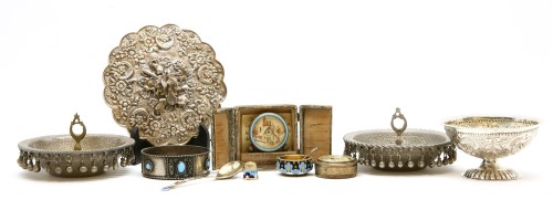 Lot 90 - A Norwegian silver and enamel spoon