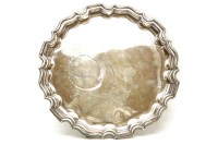 Lot 114 - A Walker & Hall silver salver