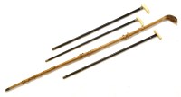 Lot 175 - A late 19th ebonised walking cane