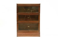 Lot 433 - A Globe Wernicke three section bookcase