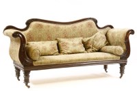 Lot 457 - A William IV mahogany settee