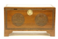 Lot 549 - A 20th Century Singapore camphorwood coffer