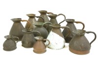 Lot 160A - Eleven copper 'harvest' measures