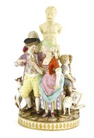 Lot 542A - A large Meissen group