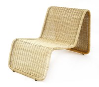 Lot 439 - A P3 rattan lounger