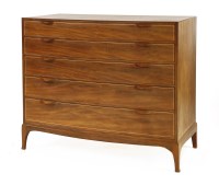 Lot 151 - An inlaid mahogany chest of drawers
