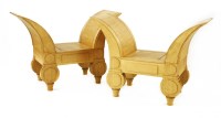 Lot 461 - A pair of Soane Britain oak window seats