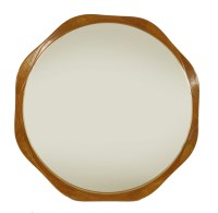 Lot 190 - A large cherry and burr walnut mirror