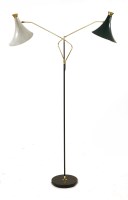 Lot 360 - An Italian two-light standard lamp