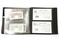 Lot 362 - A collection of world banknotes with GB 10/s to £10 to include two white pound notes