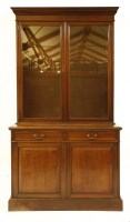 Lot 327 - An Edwardian walnut bookcase