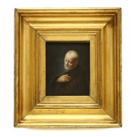 Lot 440 - An oval porcelain plaque