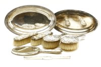 Lot 377 - Ten cut glass wine glasses