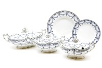 Lot 549 - A 19th century Royal Staffordshire Marseilles pattern part dinner service
