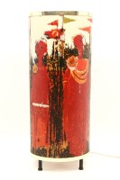 Lot 741 - A lithographical plastic table lamp