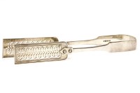 Lot 397 - A pair of silver asparagus tongs