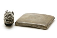 Lot 309 - A silver two faced devil's mask walking cane