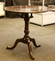 Lot 423 - A mahogany birdcage tripod table