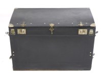 Lot 512 - A Brooks vintage ebonised travelling car trunk