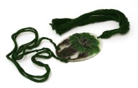Lot 130 - A Gabriel Argy-Rousseau pâte de verre glass Hibiscus pendant