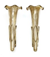 Lot 235 - A pair of motoring posy holders