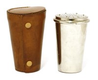 Lot 234 - A novelty chrome travelling cocktail set