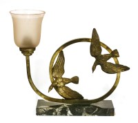 Lot 208 - An Art Deco lamp base