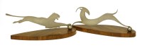 Lot 295 - A pair of desk ornaments