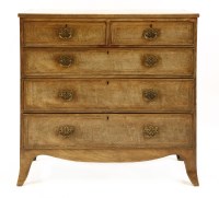 Lot 325 - A George III mahogany and crossbanded chest