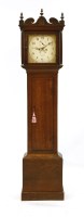 Lot 458 - An oak cased 8 day longcase clock