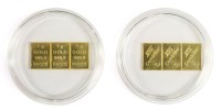 Lot 74 - Three grams of 999.9 gold