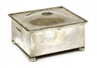 Lot 106 - A silver cigarette box