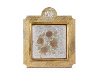 Lot 19 - An American Aesthetic Movement gilt and silvered electroplated easel mirror