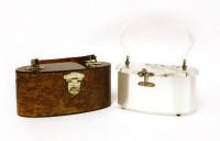 Lot 231 - An American Charles S Kahn silvered lucite handbag