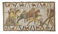 Lot 141 - A WOVEN 'BAYEUX' PANEL