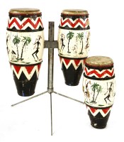 Lot 44 - A SET OF BONGO DRUMS