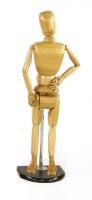 Lot 312 - A LIFE-SIZE ARTIST'S LAY FIGURE