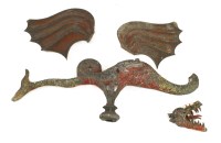 Lot 98 - A DRAGON WEATHERVANE OR FINIAL