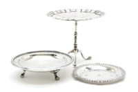 Lot 135 - A Goldsmiths & Silversmiths Company miniature tripod table
