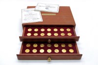 Lot 123 - A set of seventy silver gilt commemorative medals